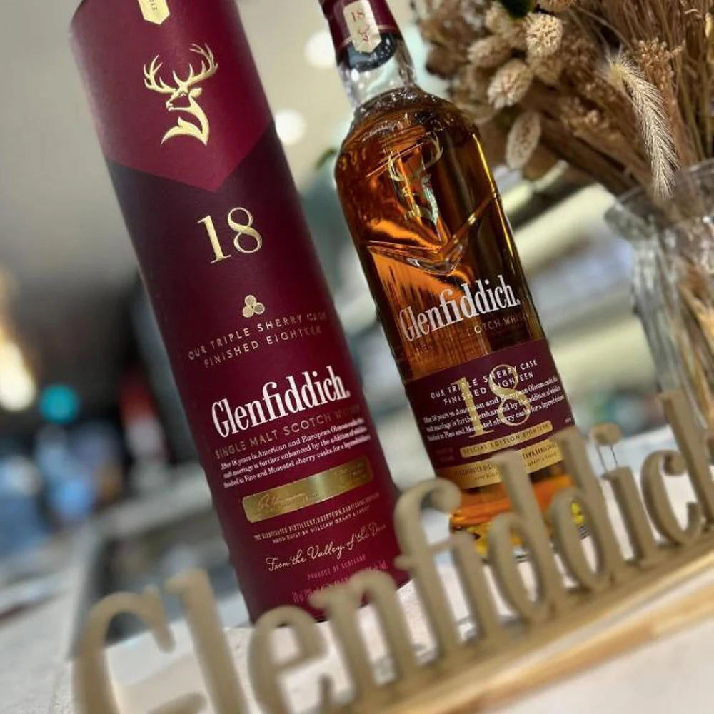 Glenfiddich 18 Year Old Triple Sherry Cask Single Malt Scotch Whisky 70cl