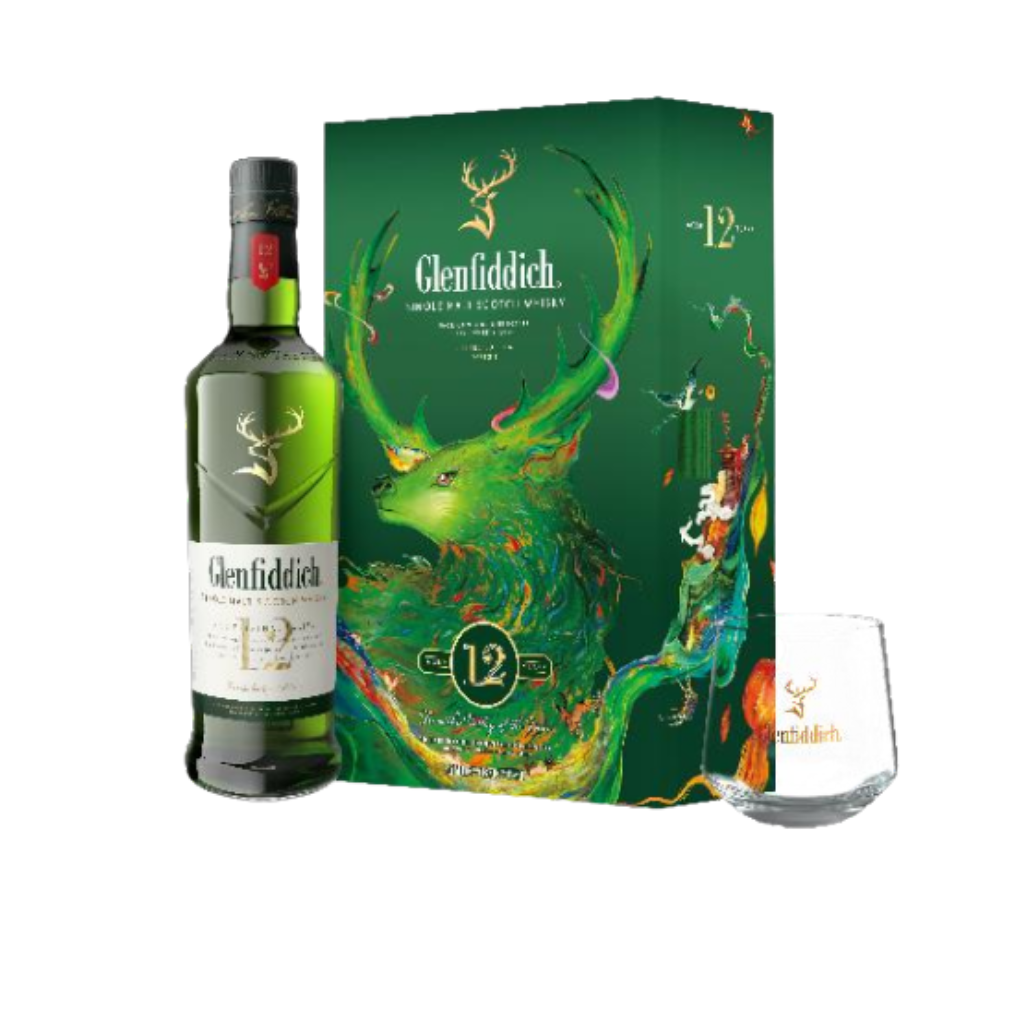 Glenfiddich 12 Year Old 70cl Festive Pack