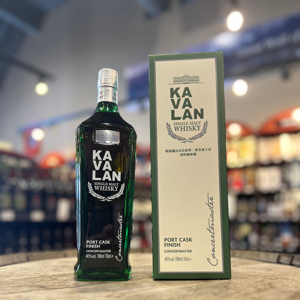 Kavalan Concertmaster - Port Cask Finish 70cl with Green Glencairn Blind Tasting Glass