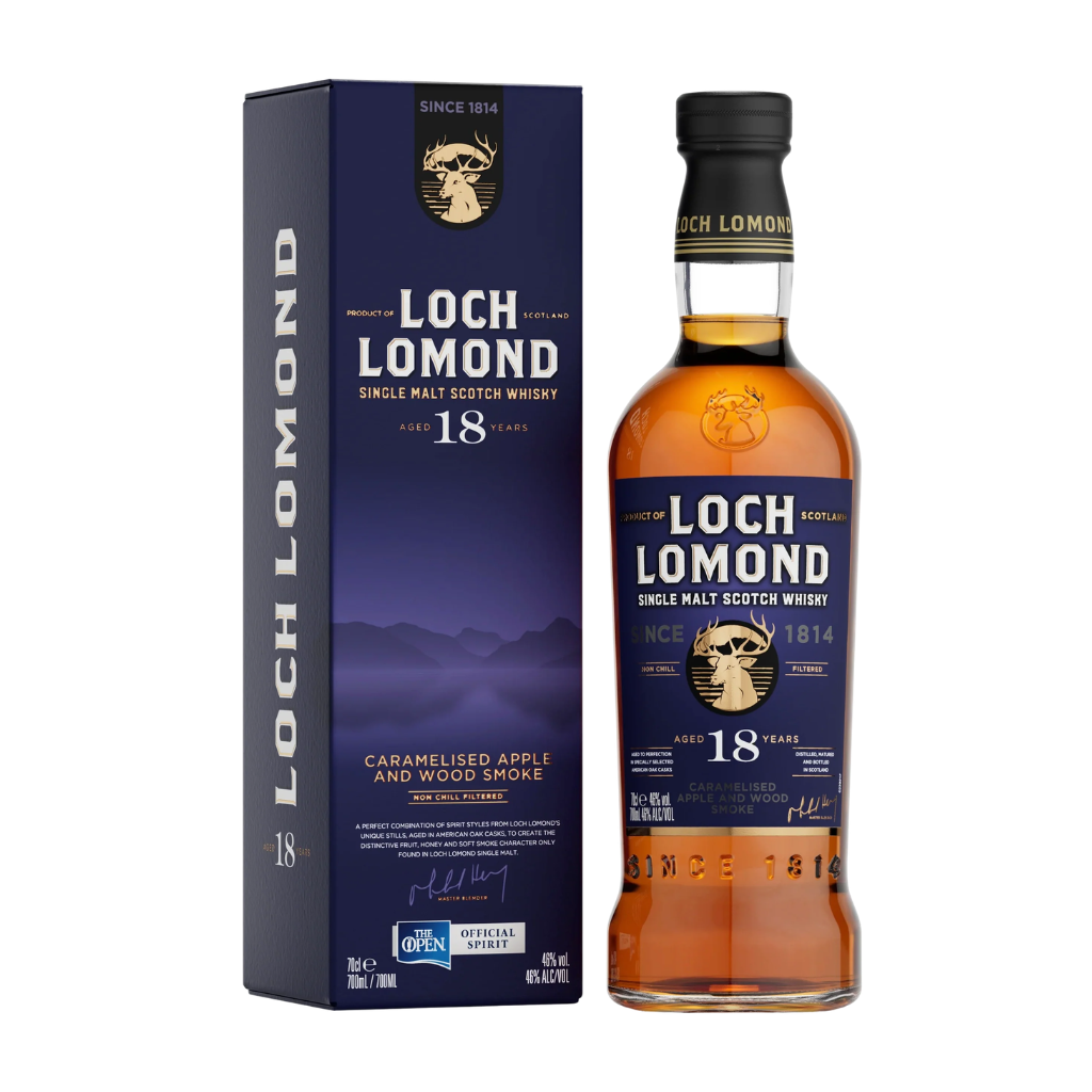 Loch Lomond 18 Year Old Single Malt Scotch Whisky (Non Chill Filtered) 70cl