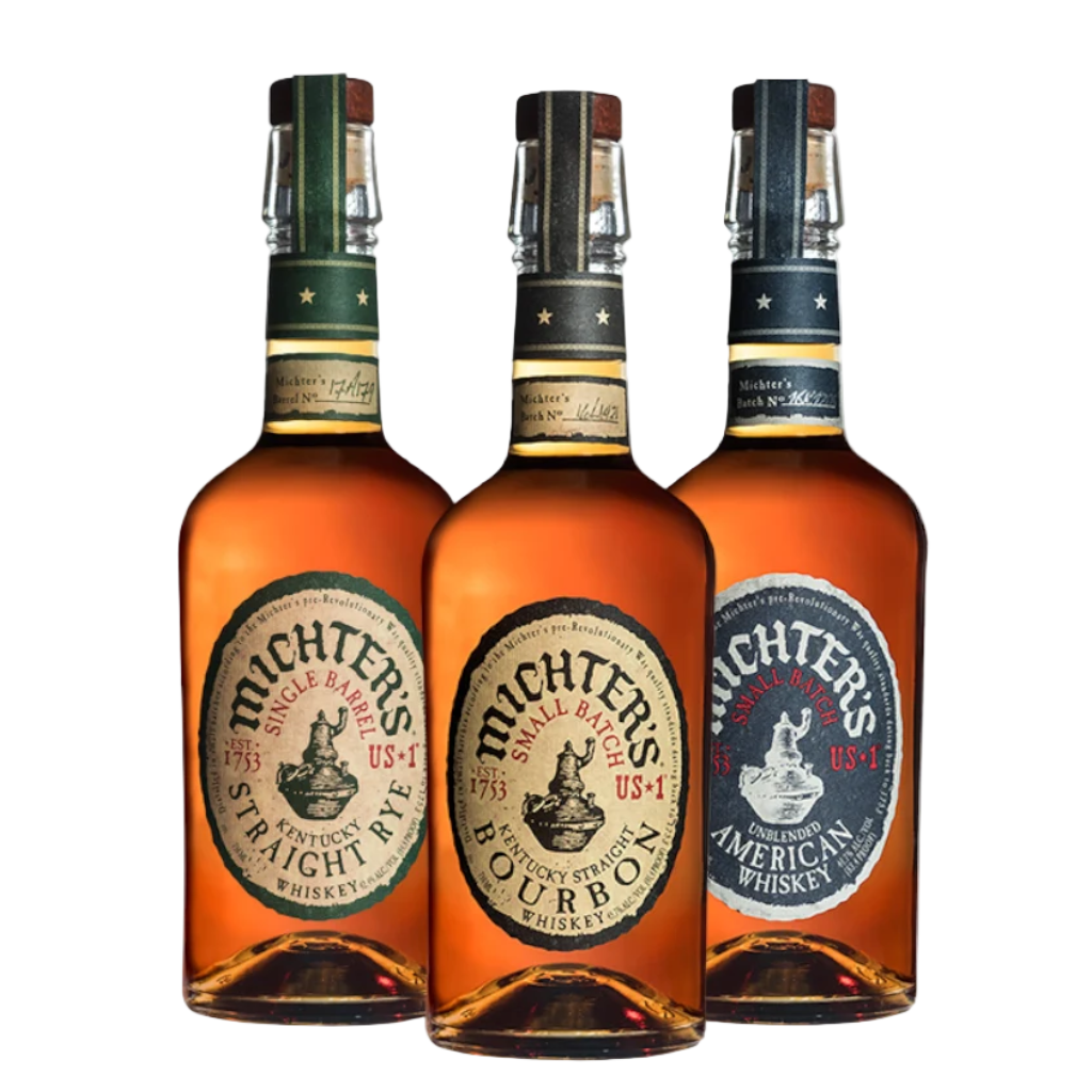 Michter's Bundle of Three (Unblended American, Straight Rye, Straight Bourbon)