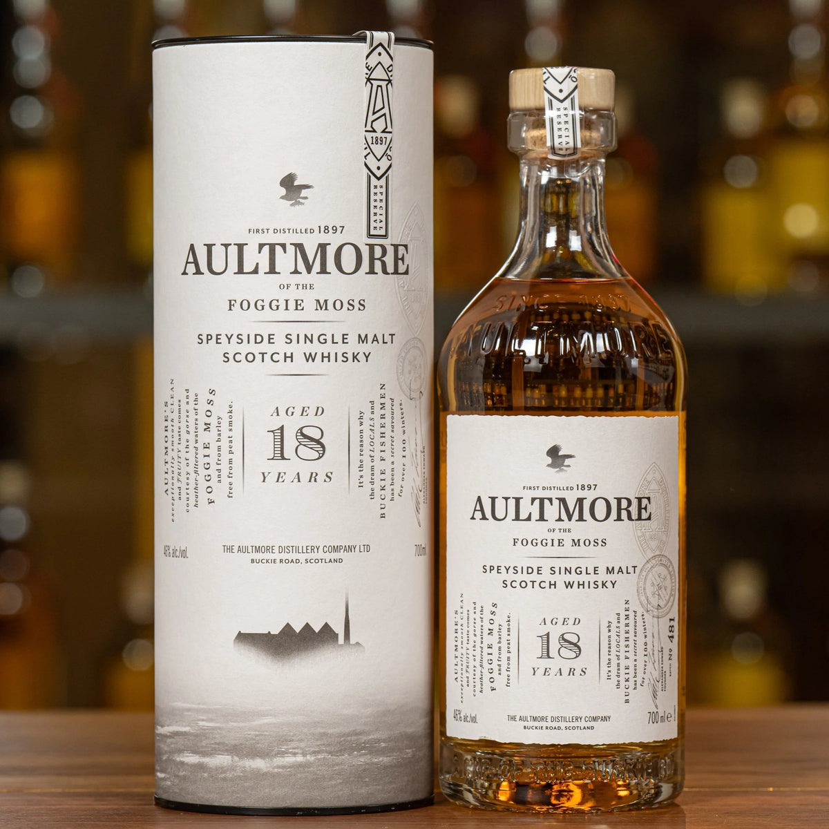 Aultmore 18 Year Old Speyside Single Malt Whisky 70cl