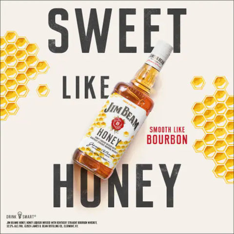 Jim Beam Honey Bourbon Whiskey 70cl (6Bottles)