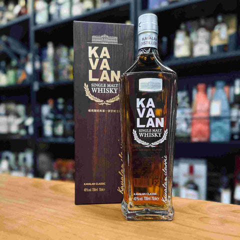 Kavalan Classic Single Malt 70cl with Black Glencairn Blind Tasting Glass