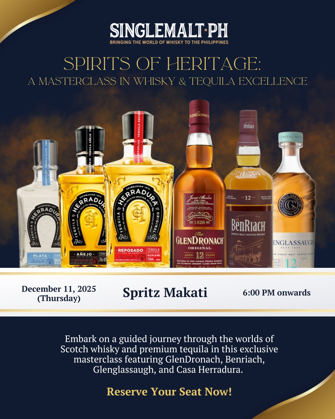 Spirits of Heritage: A Masterclass in Whisky & Tequila Excellence