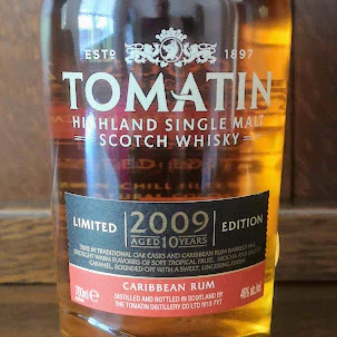 Tomatin 10YO Caribbean Rum Cask (Vintage 2009) 70cl - Limited edition