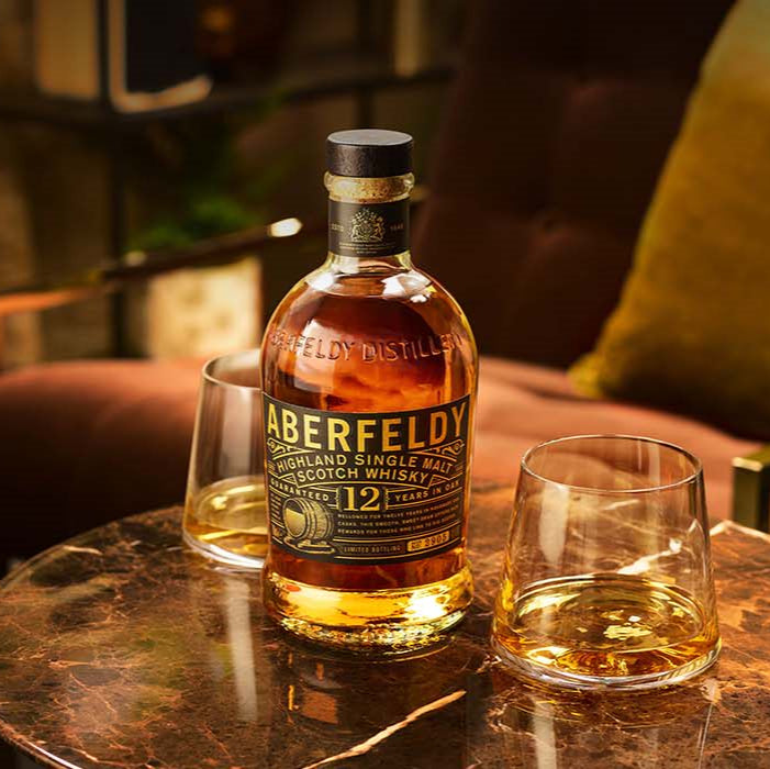 The Singlemalt Collection - Aberfeldy 12, Aultmore 12, Royal Brackla 12 + 3 Nosing Glasses