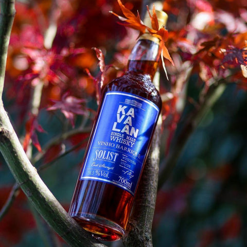 Kavalan Solist Vinho Barrique 70cl with Blue Glencairn Blind Tasting Glass