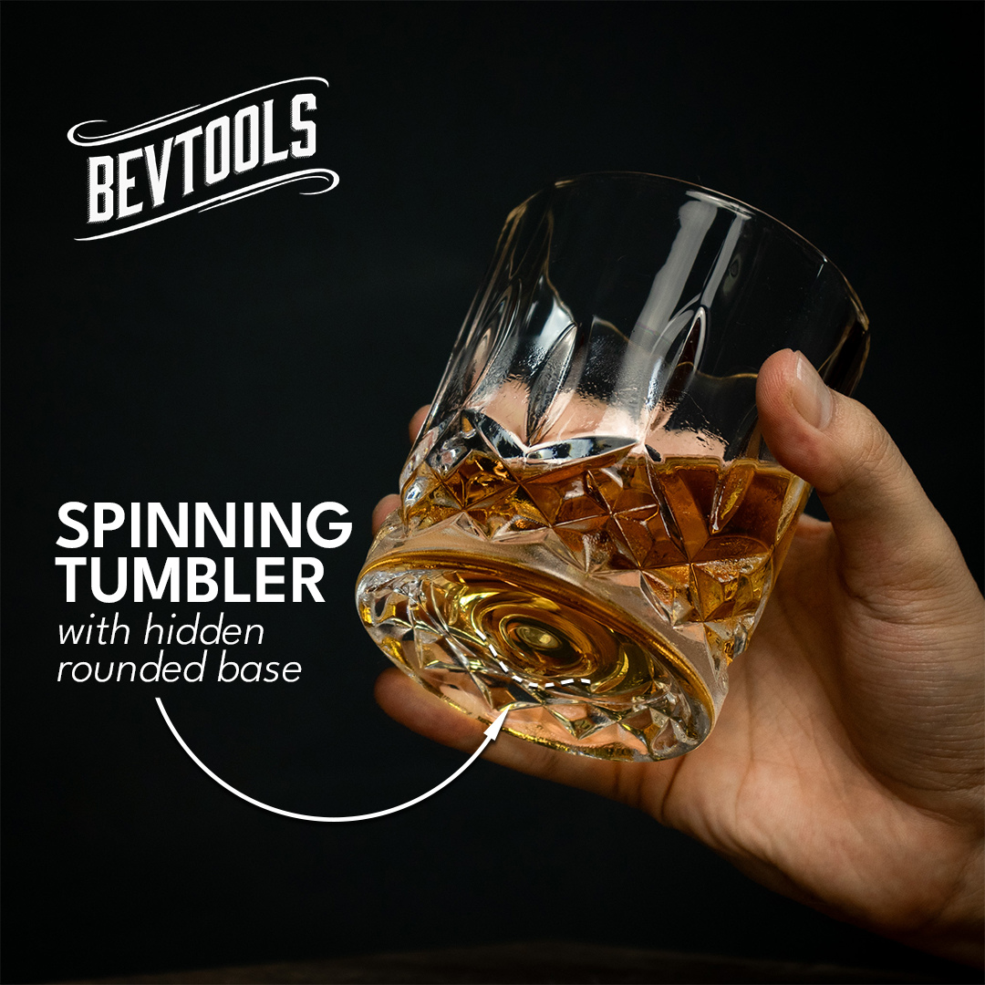 Bevtools Spinning Whisky Glass 310ml (1pc)