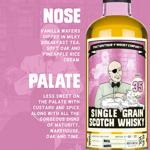 North British 35 Year Old Single Grain Scotch Whisky (That Botique-y Whisky Company) 70cl