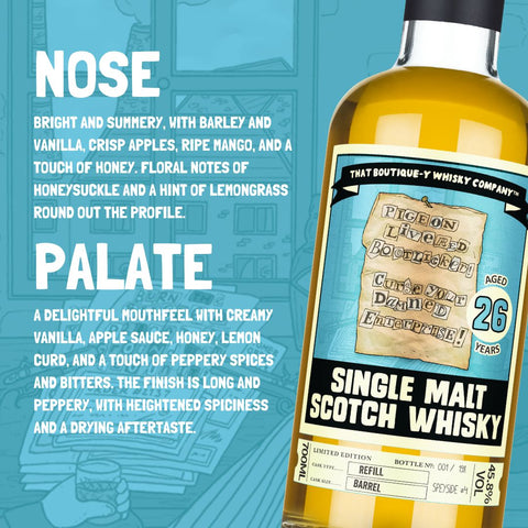 Speyside #4 26 Year Old Speyside Single Malt Scotch Whisky (That Botique-y Whisky Company) 70cl