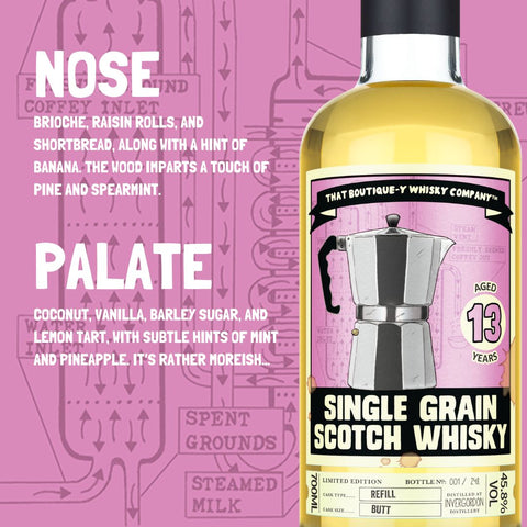 Invergordon 13 Year Old Single Grain Scotch Whisky (That Botique-y Whisky Company) 70cl