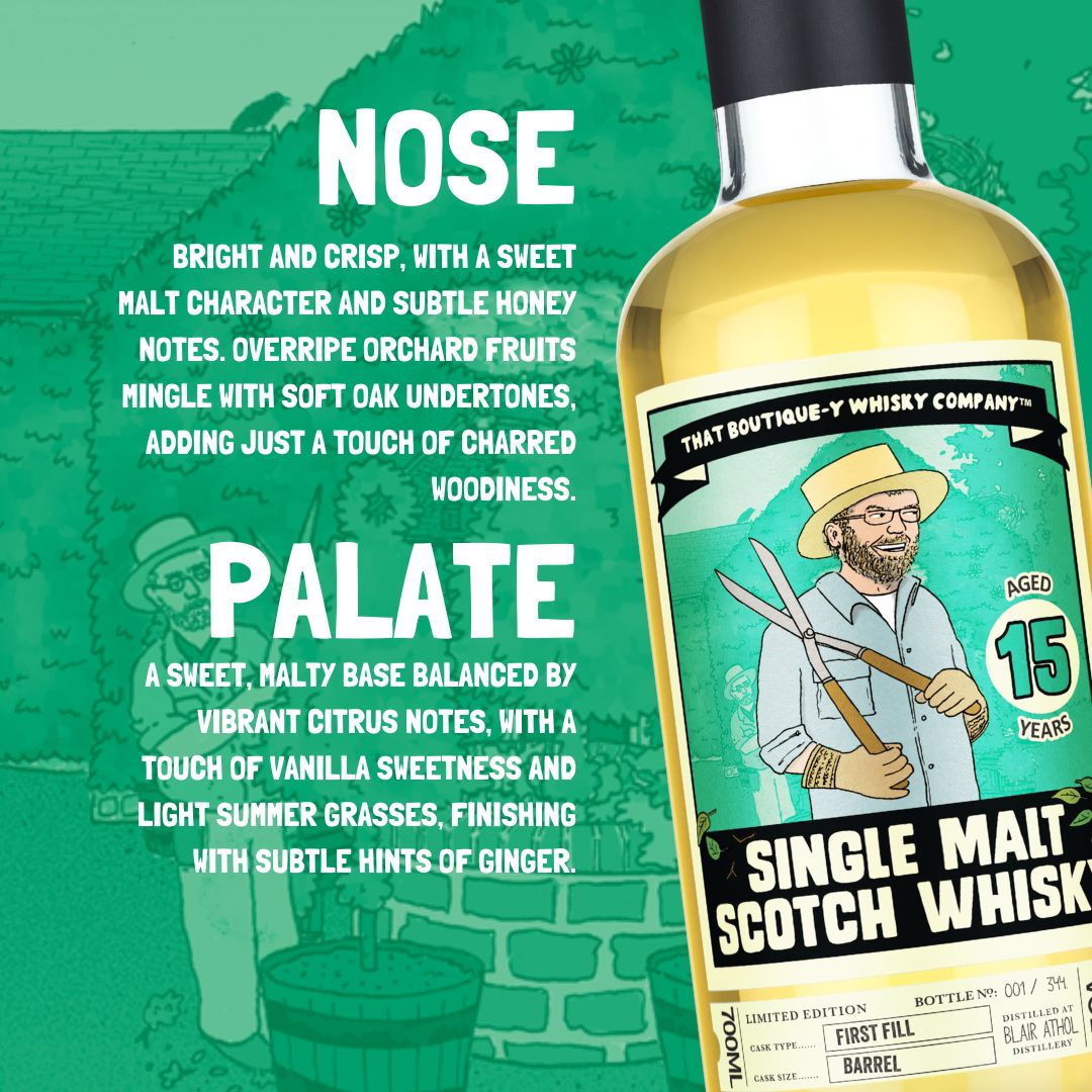 Blair Athol 15 Year Old Highland Single Malt Scotch Whisky (That Botique-y Whisky Company) 70cl