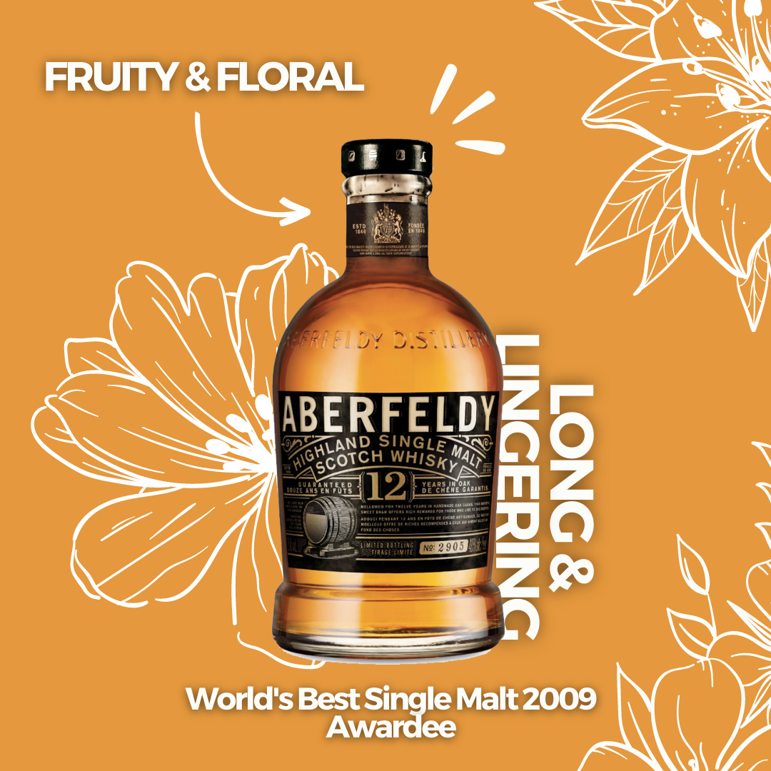 Aberfeldy 12 Year Old Single Malt Whisky 75cl