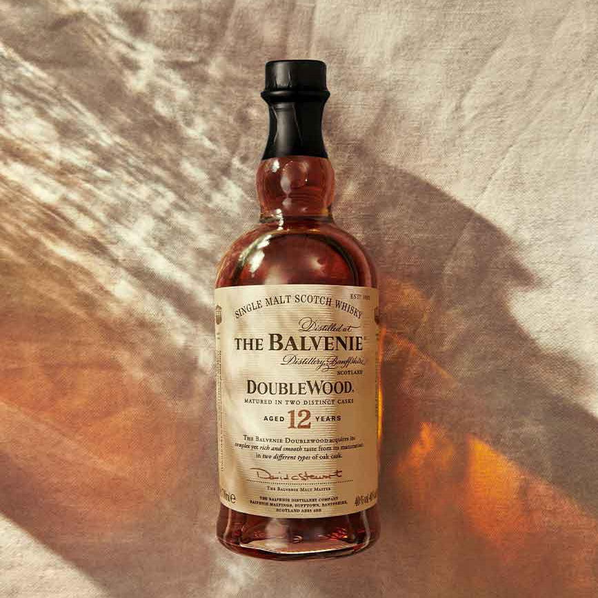 Balvenie 12 Year Old Double Wood 70cl (6 bottles) with FREE 2 pcs Kosa Single Rock Glass