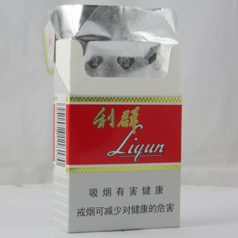 Liqun Red Cigarettes - 1 Ream (Not in Good Condition)