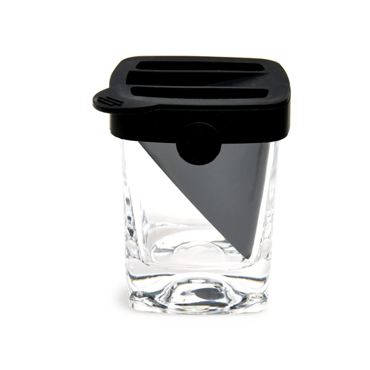 Bevtools Whisky Wedge - Premium Old Fashioned Whisky Glass and Silicone Ice Mold