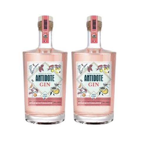 Antidote Rose Style Mediterranean Gin 70cl (2 bottles)