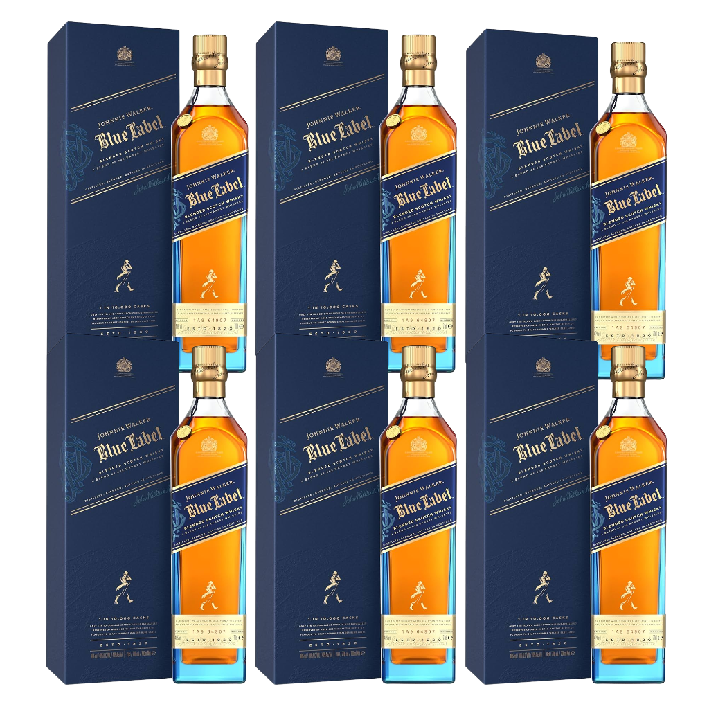 Johnnie Walker Blue Label 70cl (6 bottles)