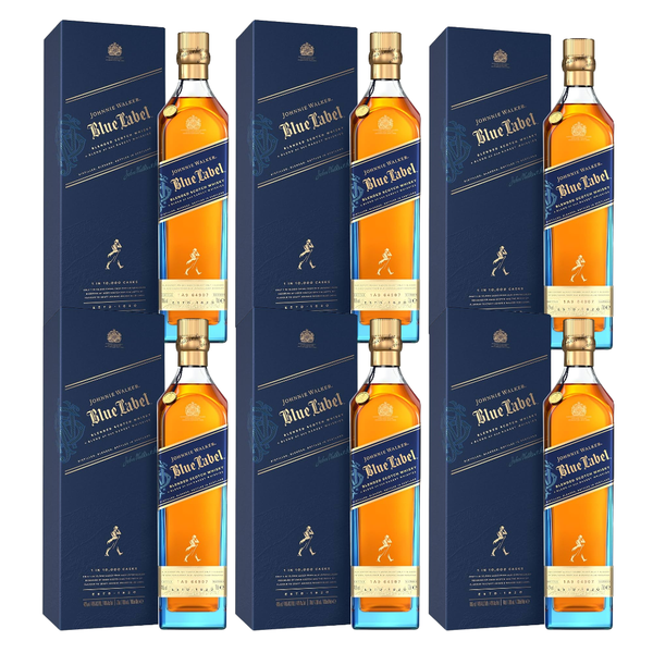 Johnnie Walker Blue Label 75cl (6 bottles)
