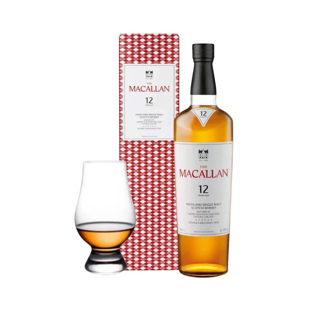 The Macallan Double Cask 12 Year Old 70cl with FREE Bevtools Whiskey Glass