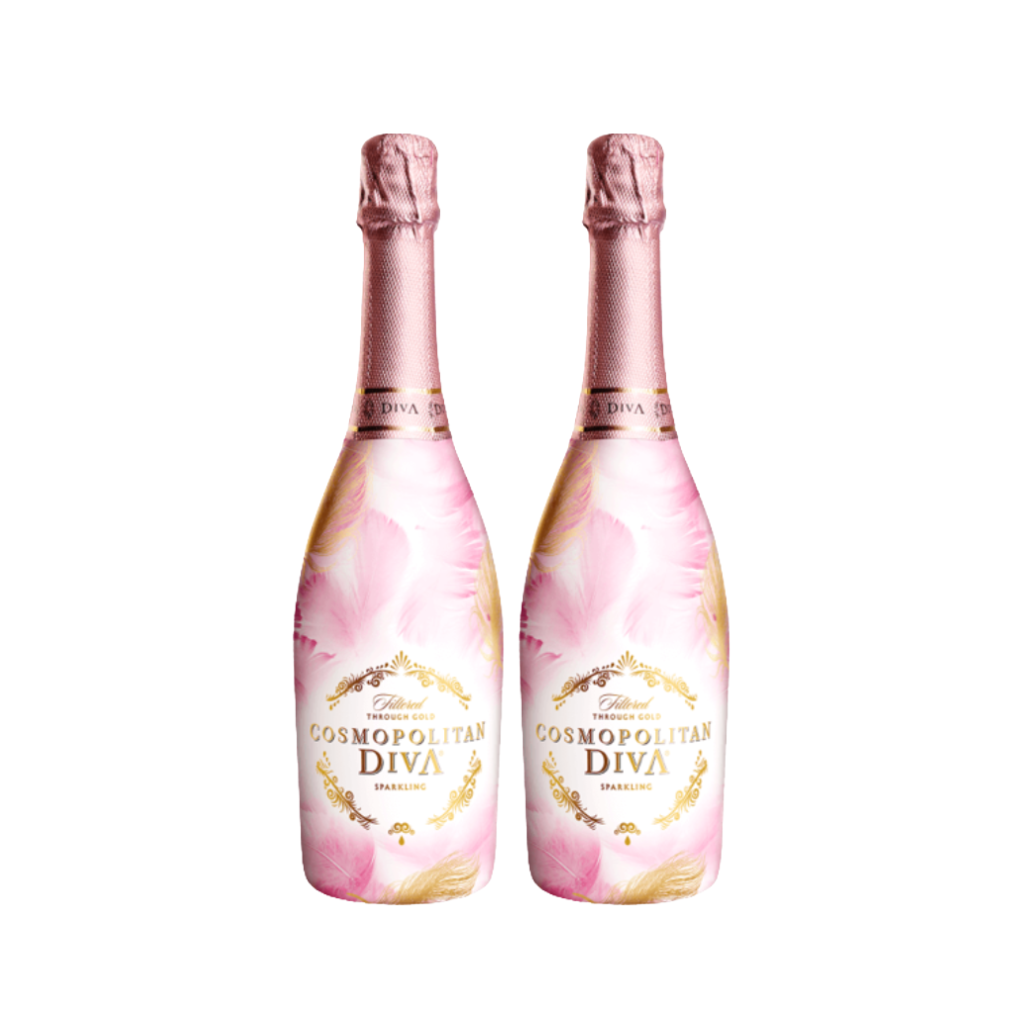 Cosmopolitan Diva Original Sparkling Wine 75cl (2 Bottles)