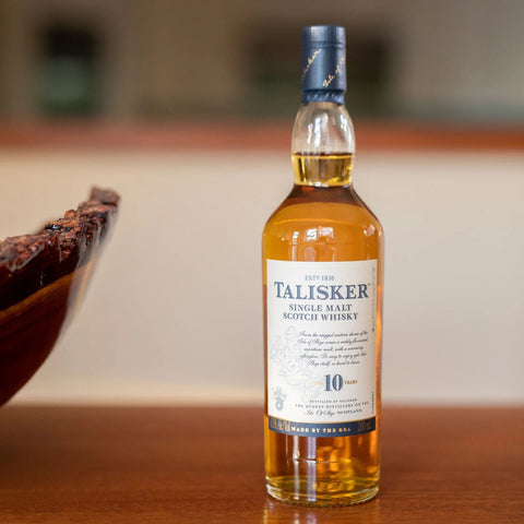 Talisker 10 Year Old 75cl + Free Flask