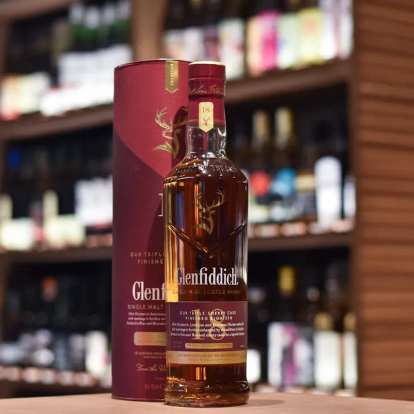 Glenfiddich 18 Year Old Triple Sherry Cask Single Malt Scotch Whisky  70cl