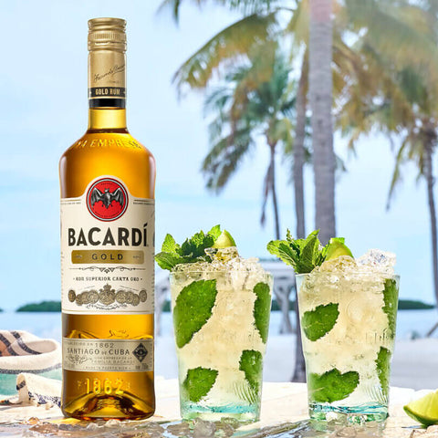 Bacardi Gold Rum 75cl (2 bottles) with FREE Bacardi Superior 35cl