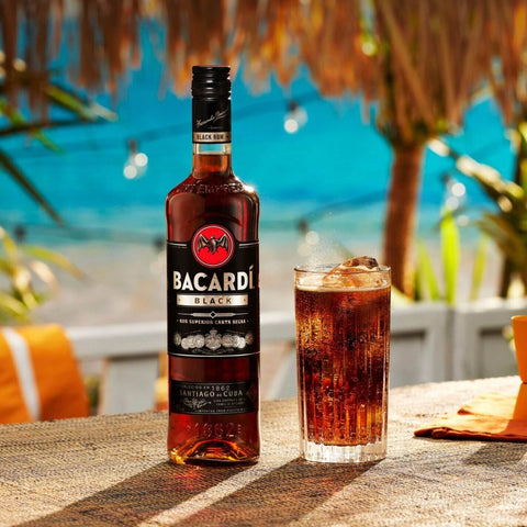 Bacardi Black Rum 75cl (2 bottles) with FREE Bacardi Superior 35cl