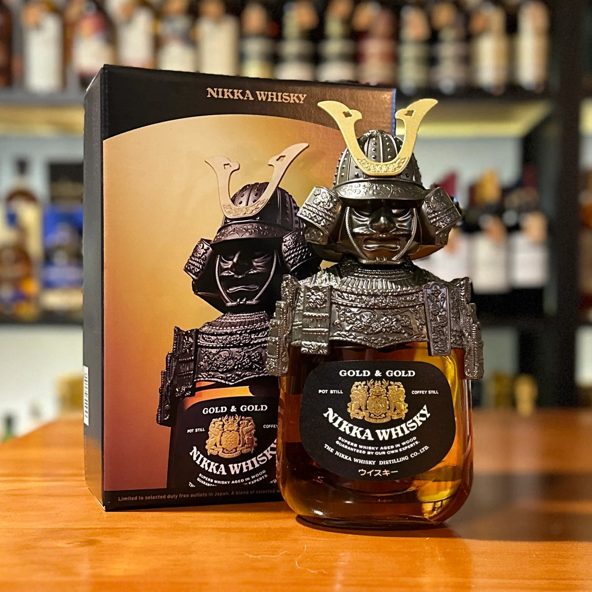 Buy 1 Nikka Gold & Gold Samurai Edition Get 1 Bevtools Whiskey Globe Dispenser ( Globe Wine Bottle + 2 Map Glasses )