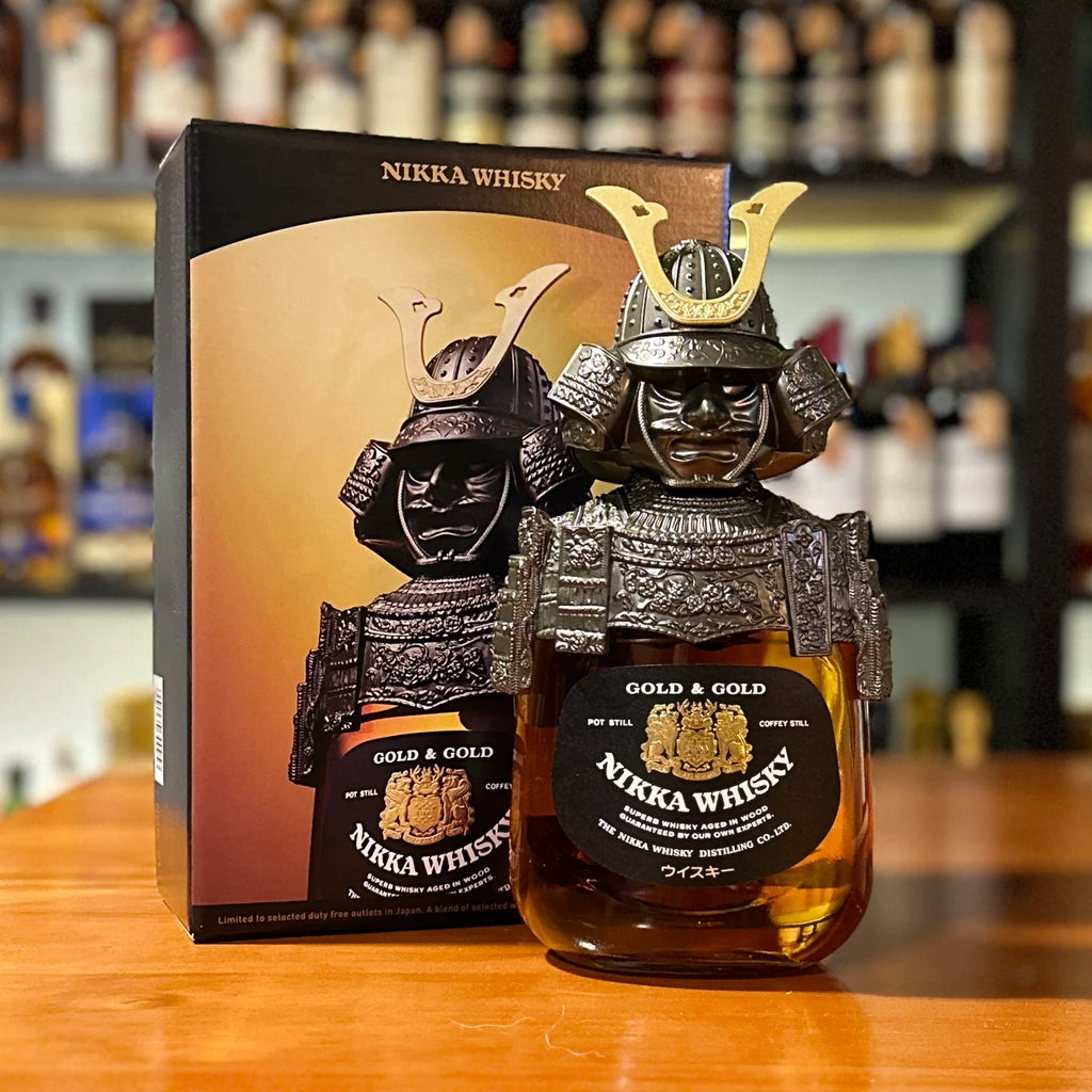 Buy 1 Nikka Gold & Gold Samurai Edition Get 1 Bevtools Whiskey Globe Dispenser ( Globe Wine Bottle + 2 Map Glasses )
