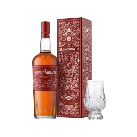 Glendronach Ode Embers with FREE Prestige Crystal Whisky Glass