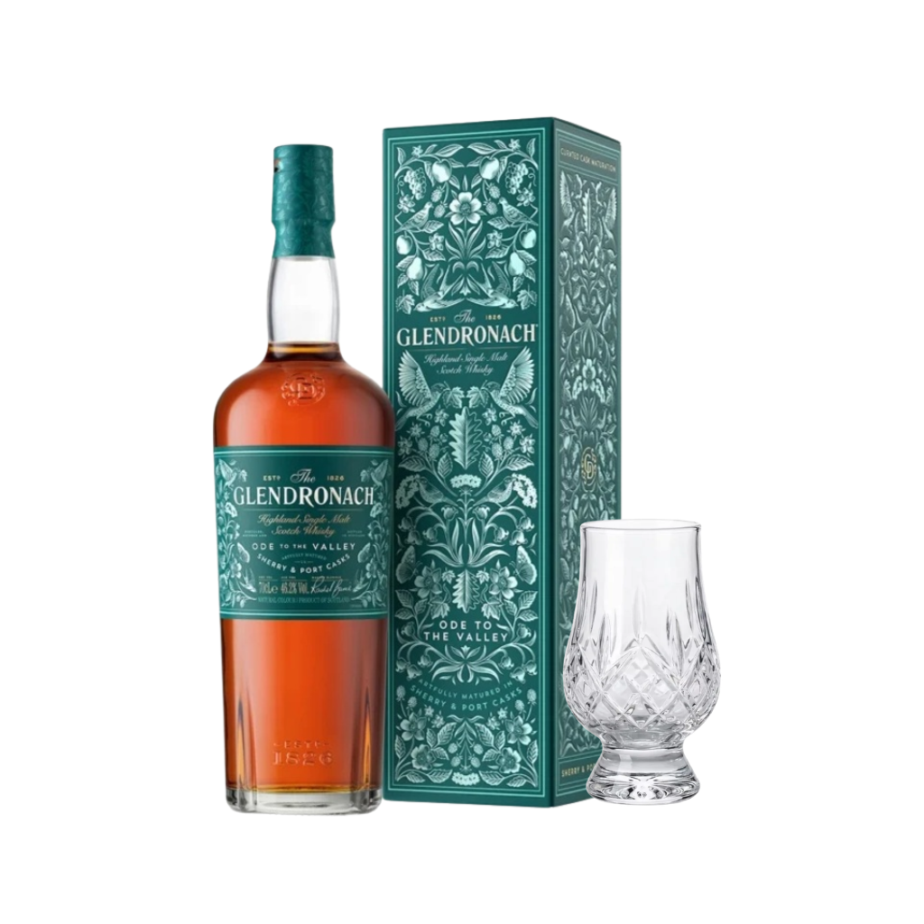 Glendronach Ode Valley with FREE Prestige Crystal Whisky Glass