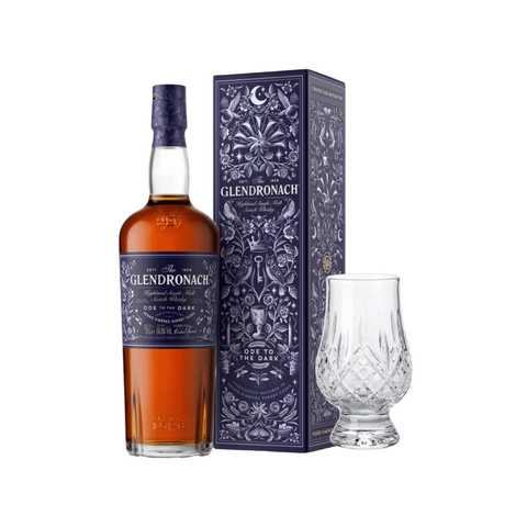 Glendronach Ode to the Dark with FREE Prestige Crystal Whisky Glass