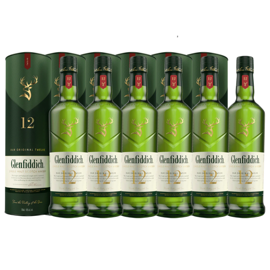 Glenfiddich 12 Year Old Single Malt Whisky 70cl (6Bottles)