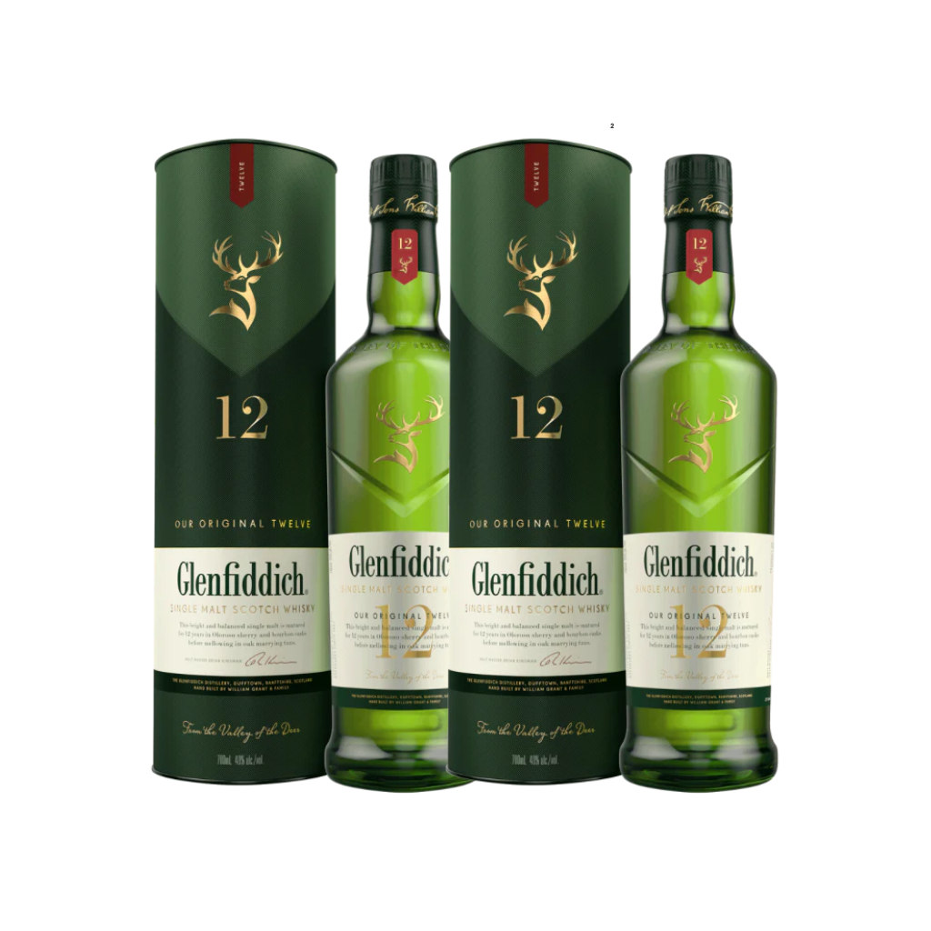 Glenfiddich 12 Year Old (2 bottles) 70cl