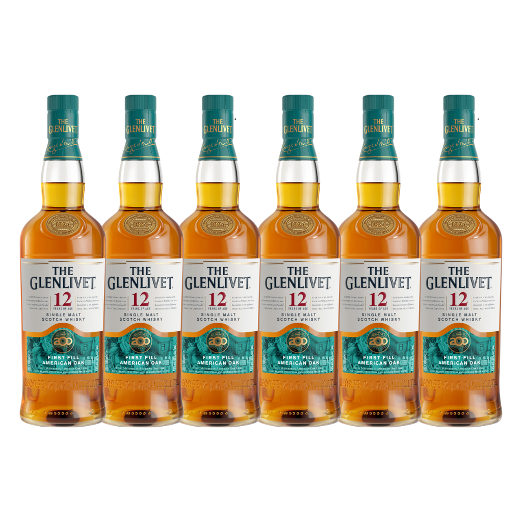 Glenlivet 12 Year Old Single Malt Whisky 70cl (6Bottles)