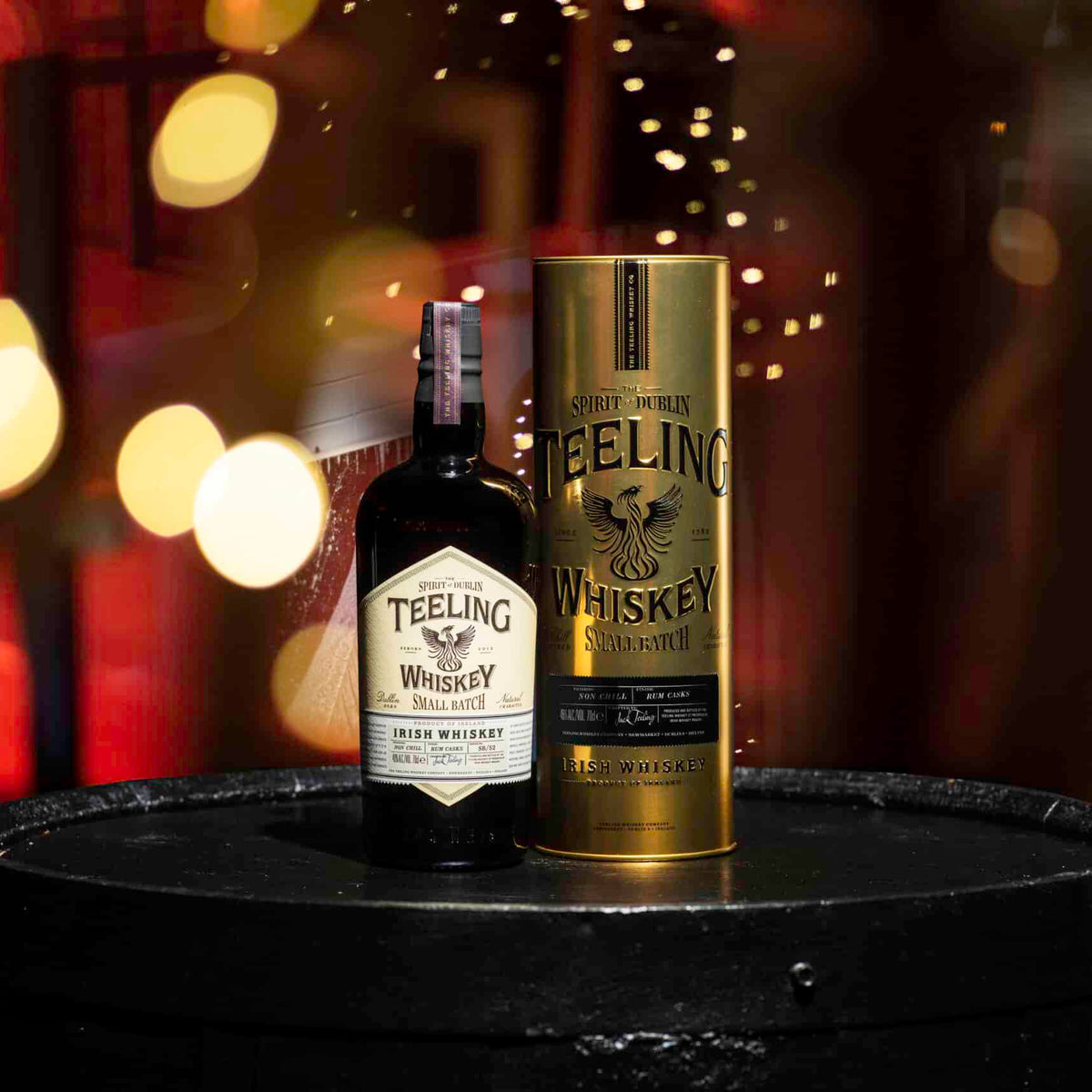 Teeling Irish Whiskey Small Batch Gold Tin Gift Tube 70cl