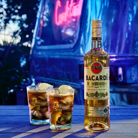 Bacardi Gold Rum 75cl (2 bottles) with FREE Bacardi Superior 35cl
