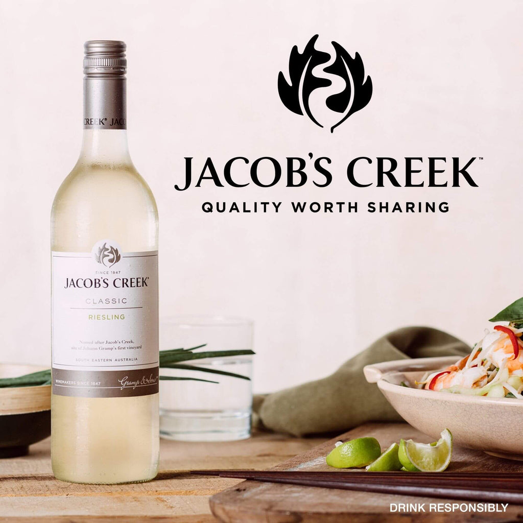 Jacob's Creek Dinner Bundle 2 - Merlot, Riesling 75cl