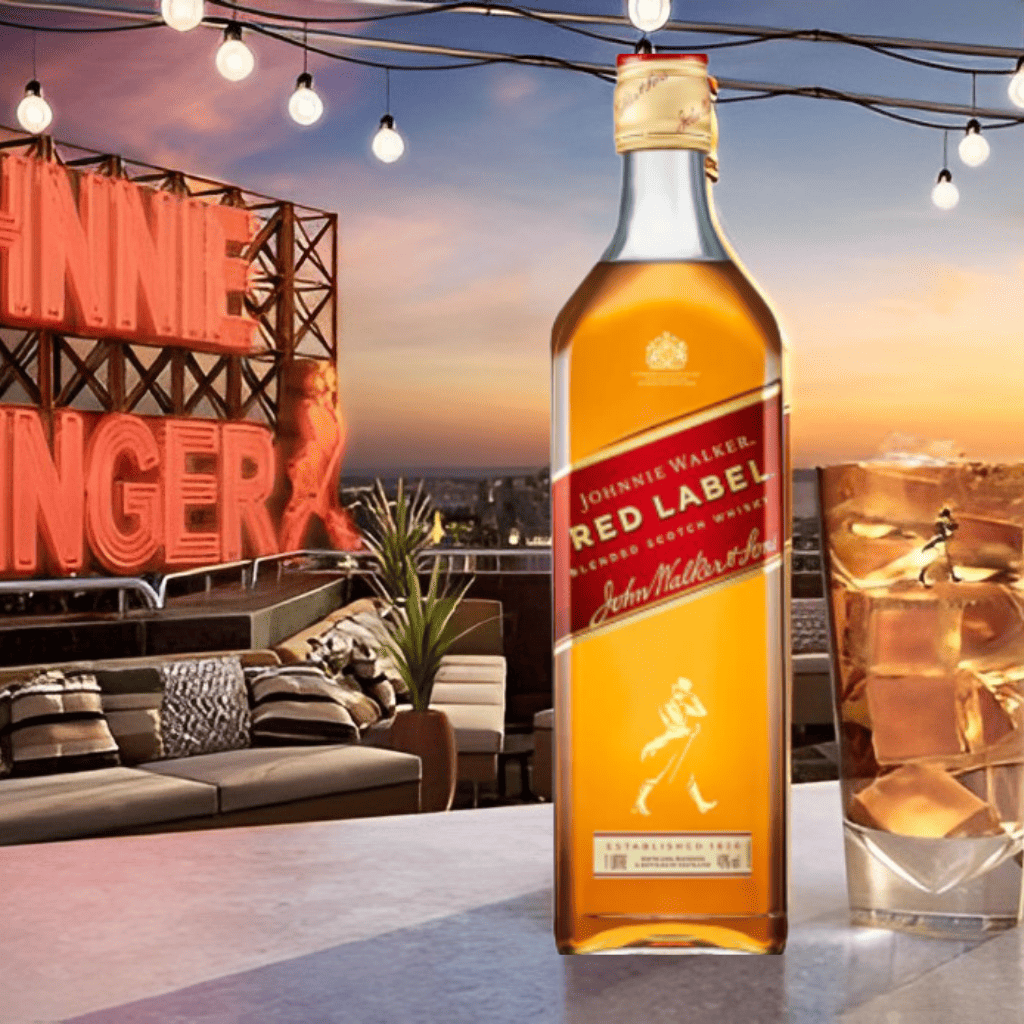 Johnnie Walker Red Label 1L + FREE Highball Glass