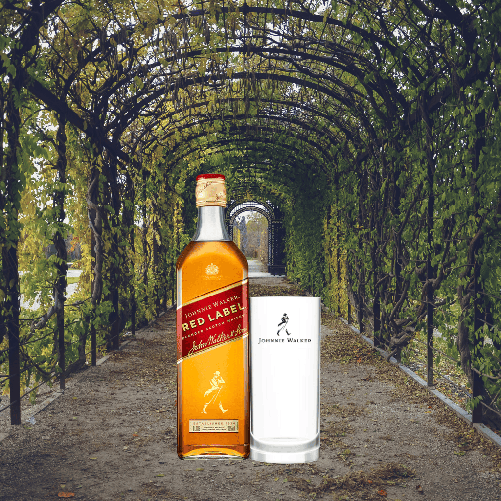 Johnnie Walker Red Label 1L + FREE Highball Glass