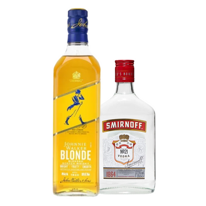 Johnnie Walker Blonde 70cl with FREE Smirnoff 35cl
