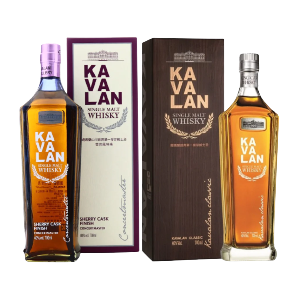 Kavalan Concertmaster Sherry + Classic Singlemalt (2 Bottles) 70cl