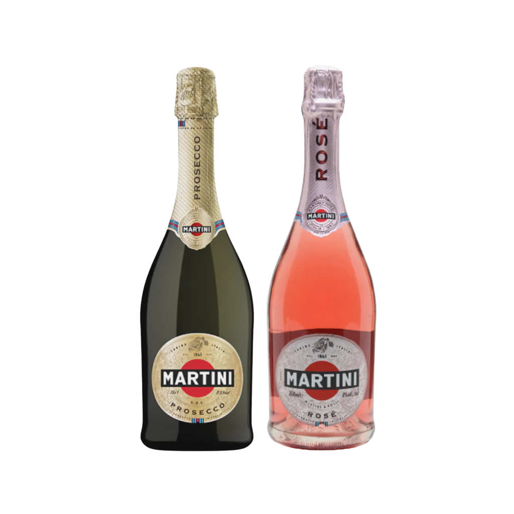 Martini Prosecco Spumante + Martini Rose Sparkling Wine 70cl