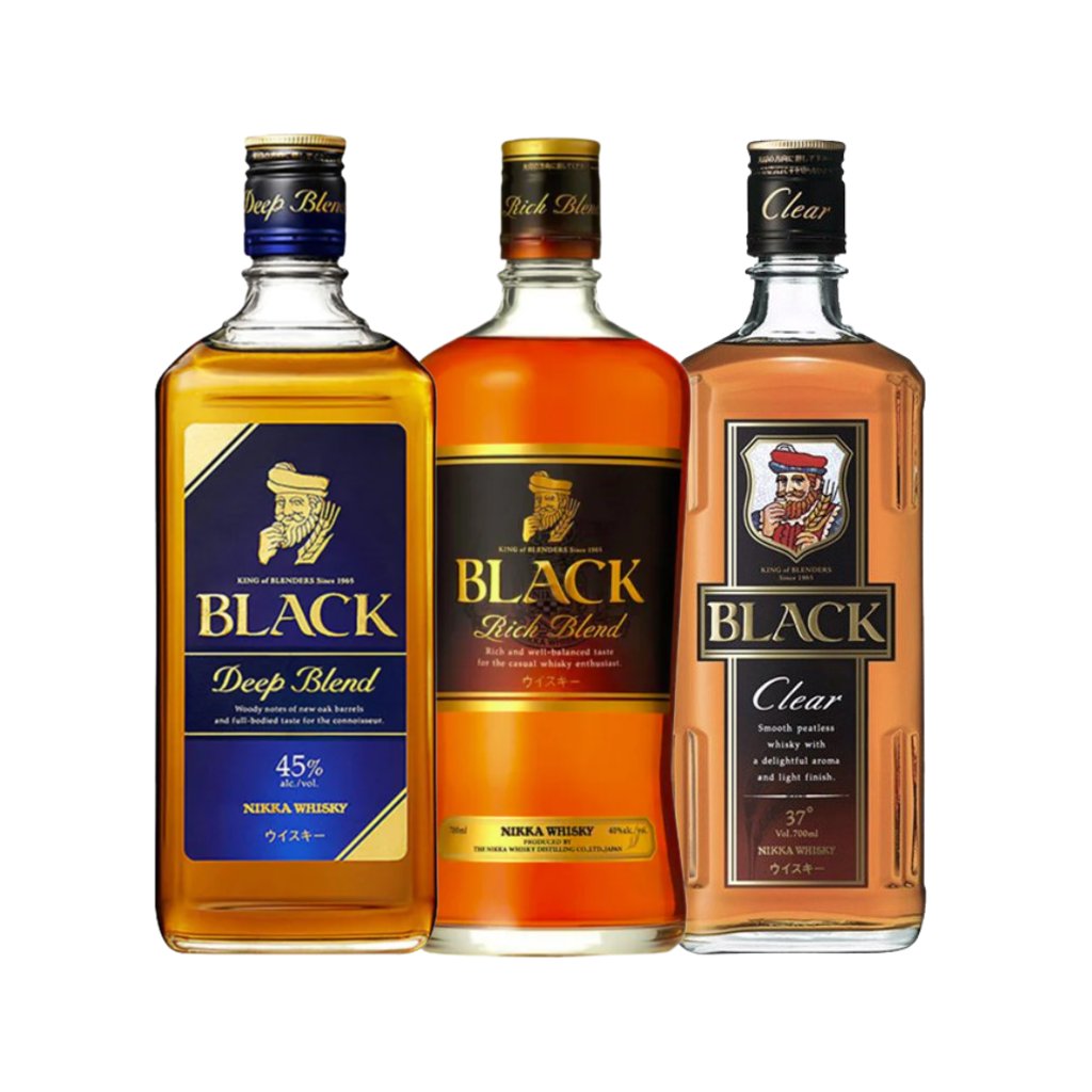 Nikka Black Select Bundle (Deep, Rich, Clear) 70cl