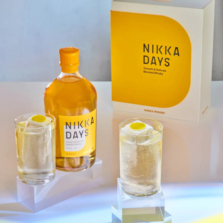 Nikka Days Japanese Whisky 70cl with 2 FREE Glasses Giftbox