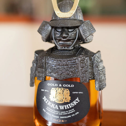 Buy 1 Nikka Gold & Gold Samurai Edition Get 1 Bevtools Whiskey Globe Dispenser ( Globe Wine Bottle + 2 Map Glasses )