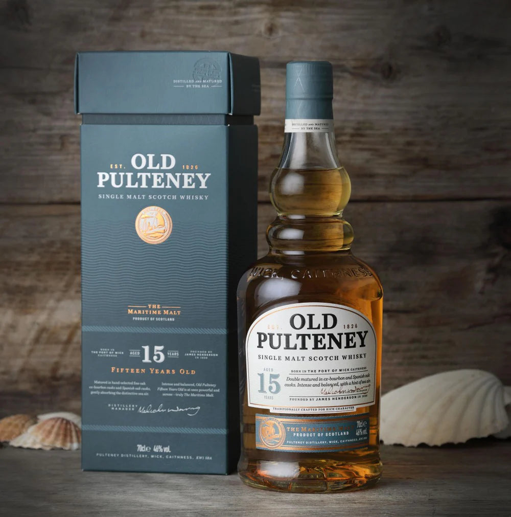Old Pulteney 15 Year Old Single Malt Scotch Whisky 70cl